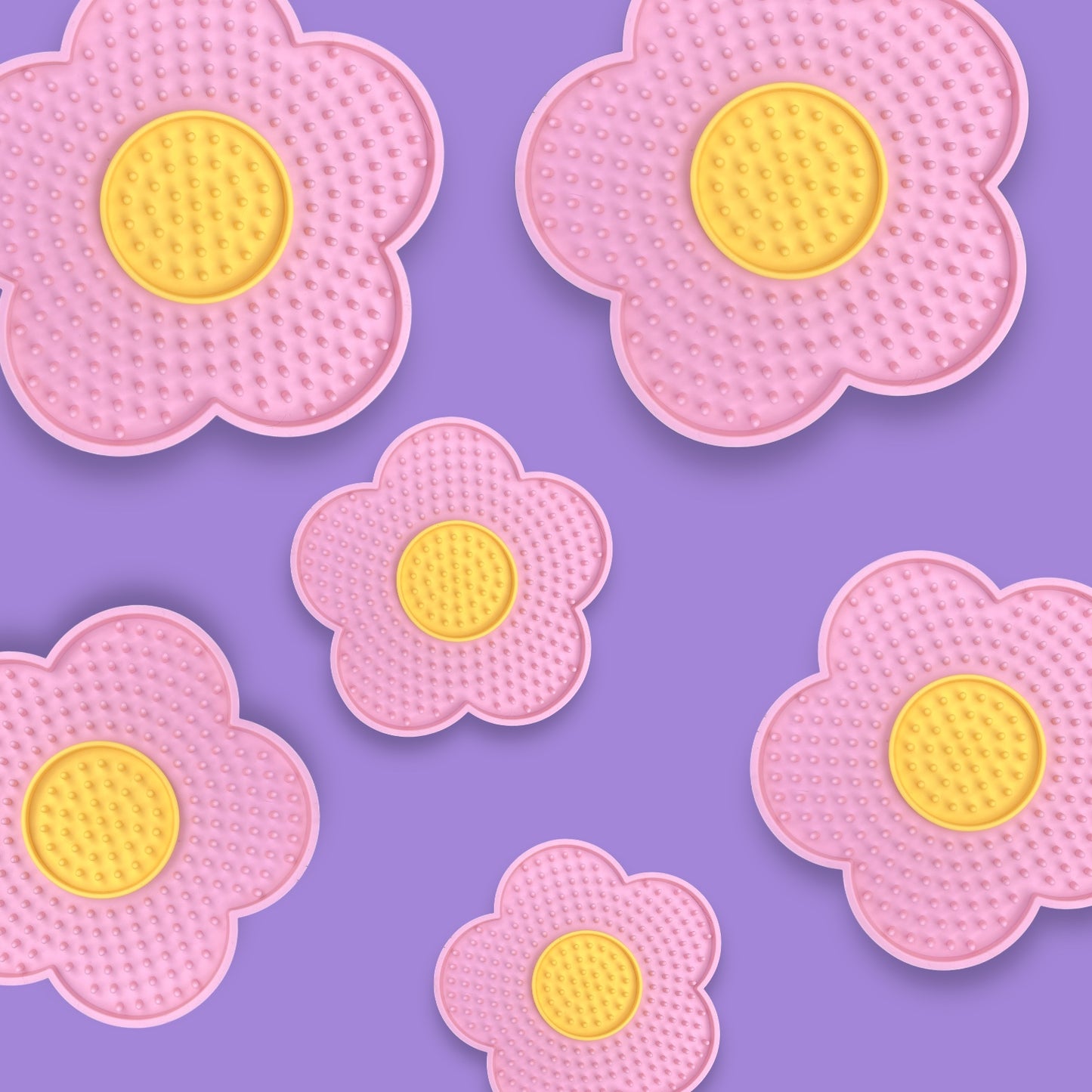 Mini Flower Lickmat- Blossom pink